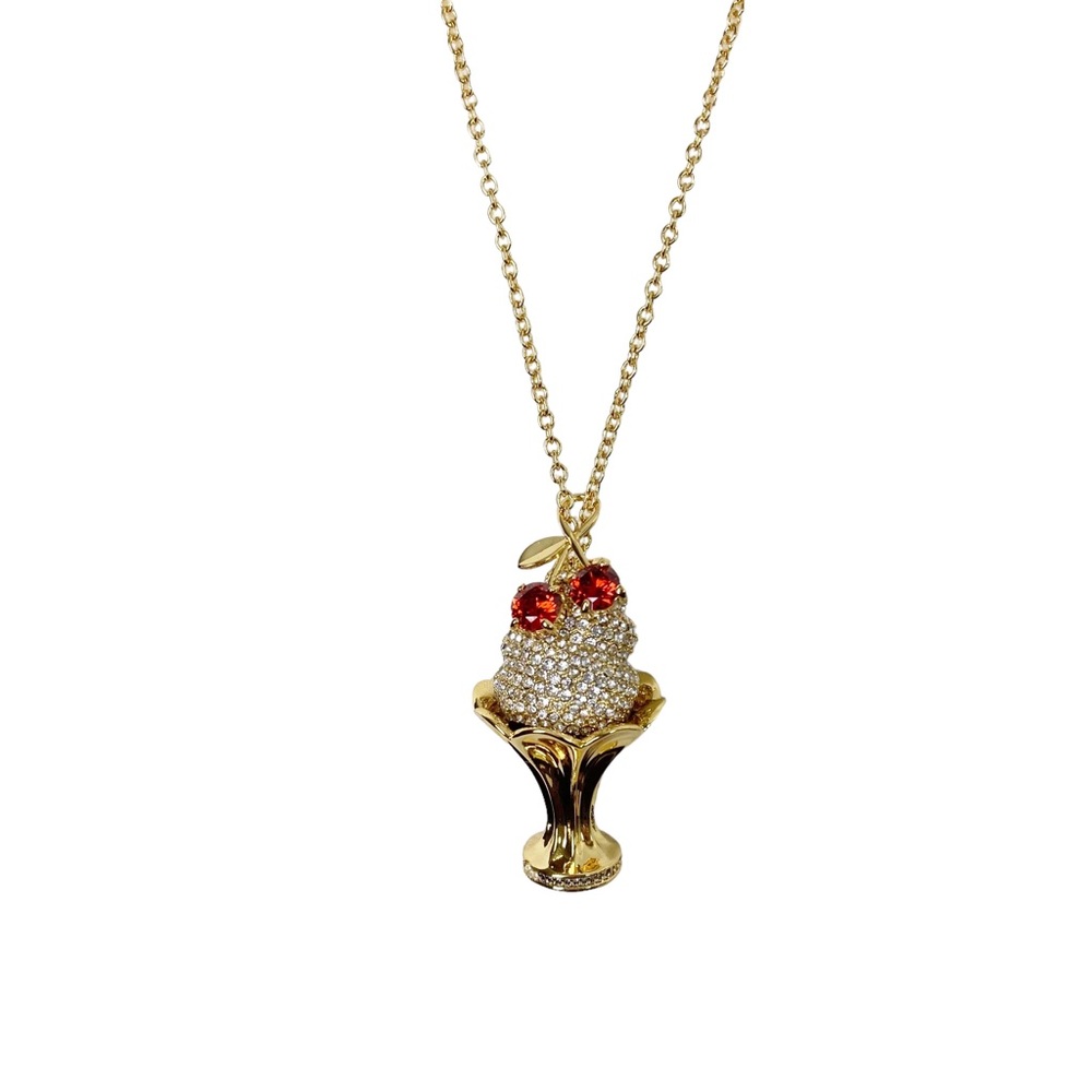 Kate Spade Ice Cream Sundae Pendant Necklace NWT